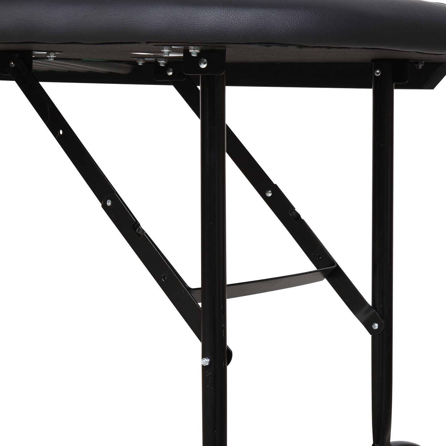 HOMCOM Poker Table, 7-Player Folding Blackjack Table with Chip Tray, Cup Holders, Padded Rails, 182 x 91 x 75 cm, Green