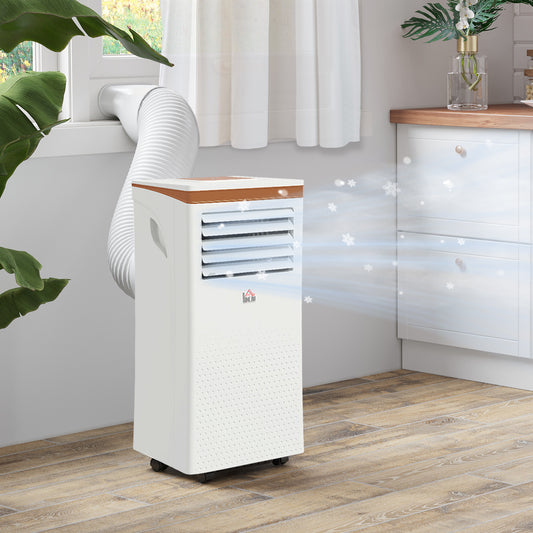 HOMCOM Portable Air Conditioner 10000 BTU, 4-in-1 Air Conditioning Unit with Cooling, Fan, 19.2L/Day Dehumidifier & Sleep Mode, LED Display, Remote Control, 24H Timer, Window Kit for Rooms up to 30㎡