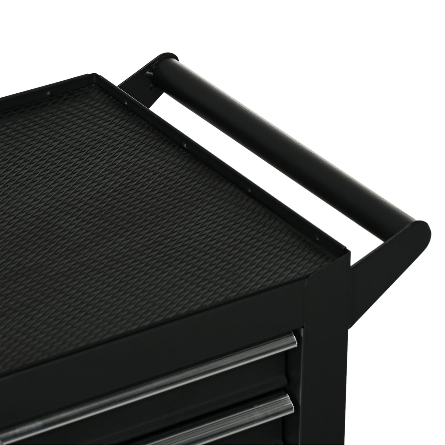 DURHAND 7-Drawer Tool Box on Wheels, Lockable Tool Cabinet with EVA Pat & Ball Bearing, Matte Black--ChewyGames-ChewyGames