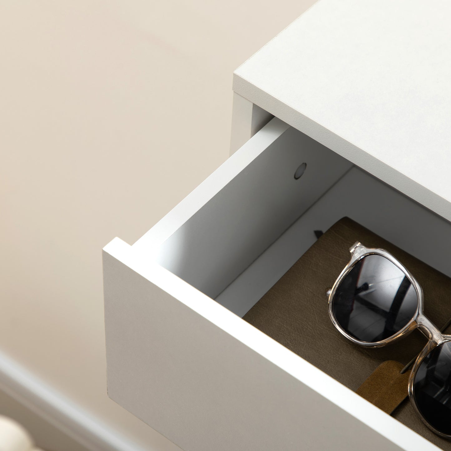 HOMCOM Three Drawer Slim Shoe Storage Cabinet, 12 Shoe Pairs - White--ChewyGames-ChewyGames