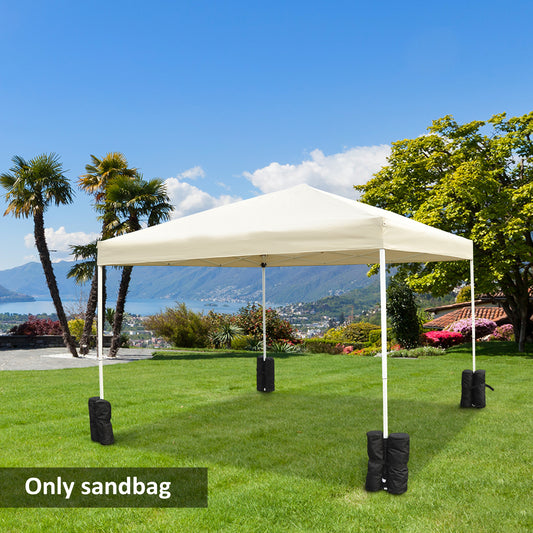 Outsunny 15 kg Heavy Duty Gazebo Weight Sand Bags, 4 pcs Leg Weights Marquee Tent Canopy Base for Trampoline Pop Up Gazebo Tent