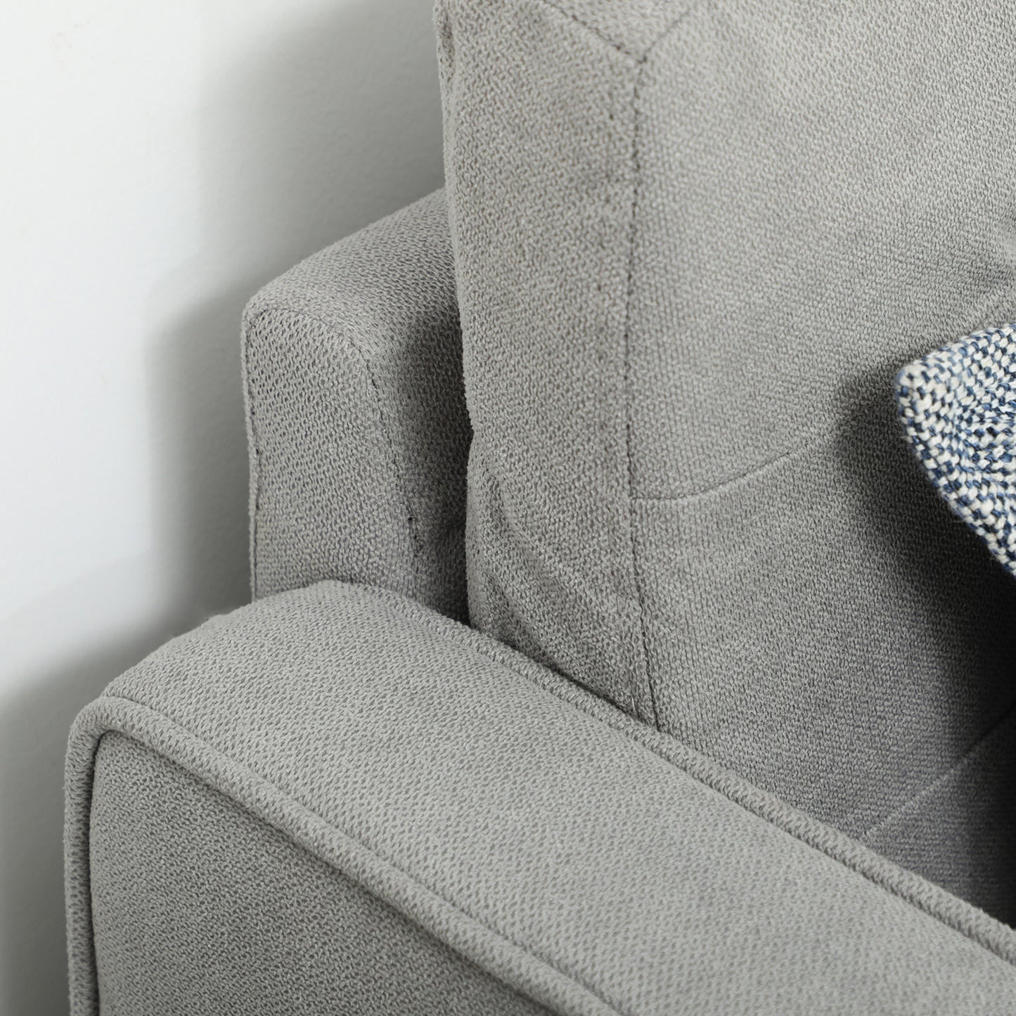 HOMCOM 2 Seater Storage Sofa, Fabric Couch with Hidden Under Seat Storage, Thick Cushions, Compact Space Saving Settee with Rubberwood Legs for Living Room, Apartment, Light Grey