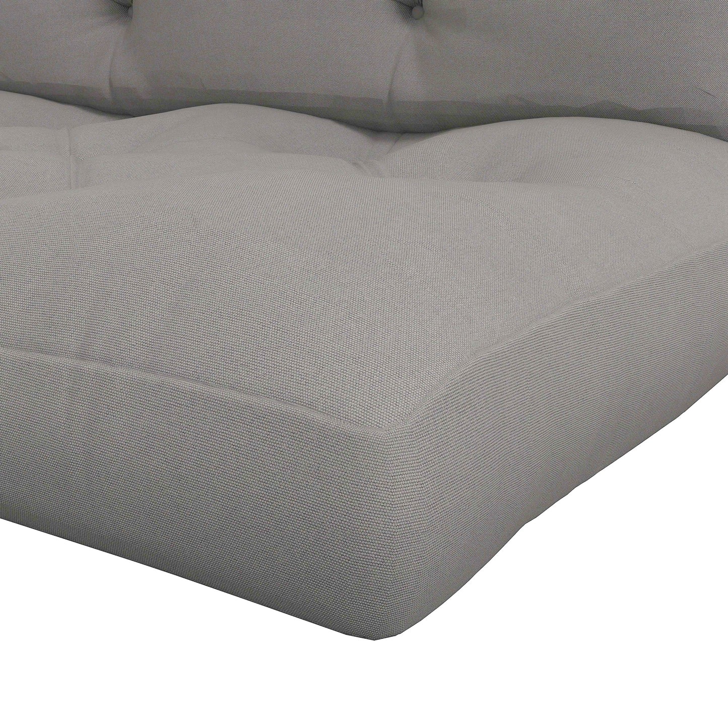 Outsunny Seat and Back Padded Pallet Cushion Set - Light Grey