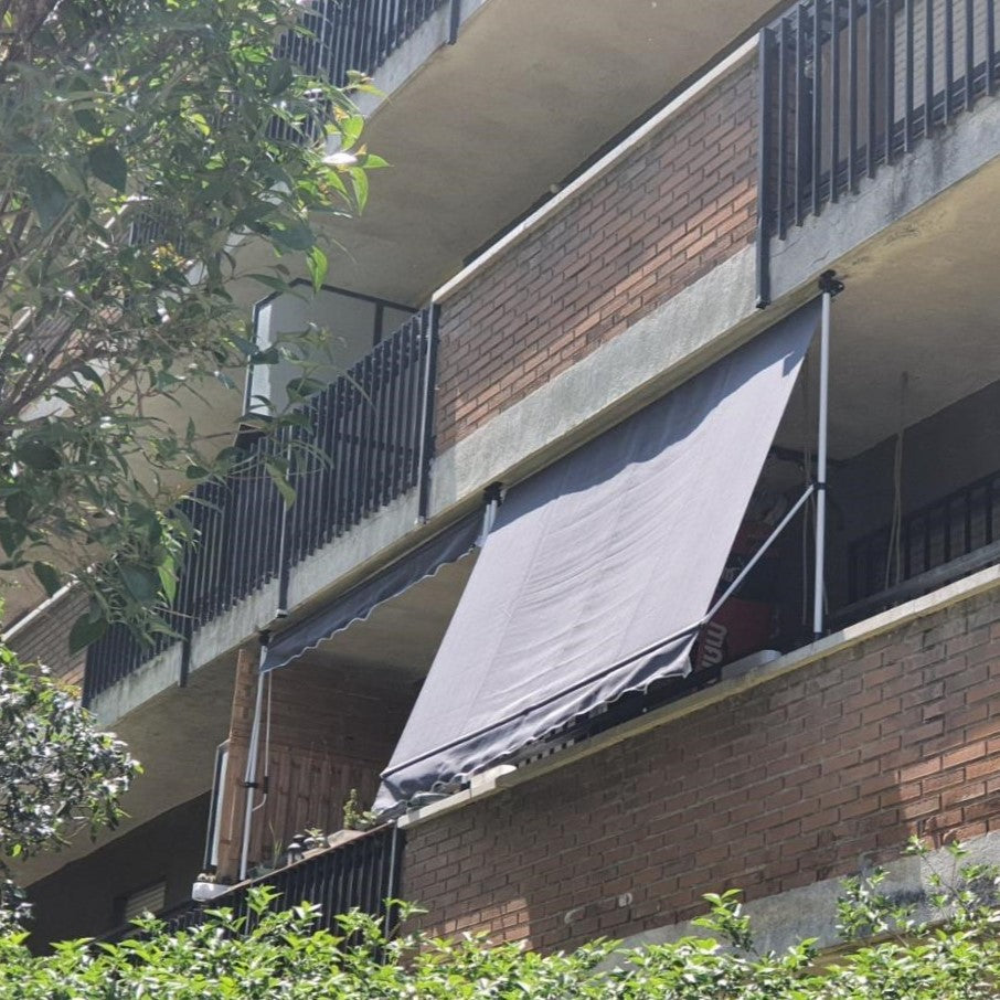 Outsunny 3x1.5m Adjustable Outdoor Aluminium Frame Awning Grey