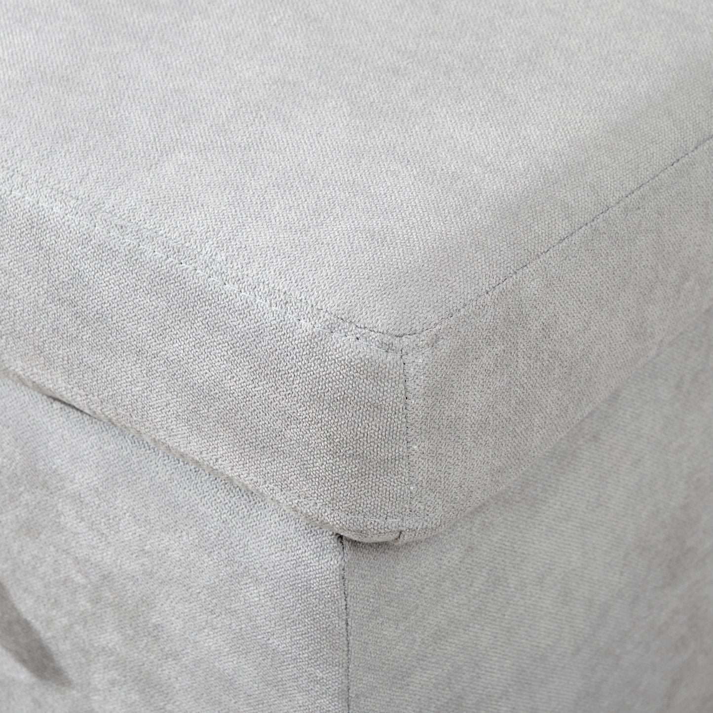 HOMCOM Pull Out Sofa Bed with Storage - Light Grey