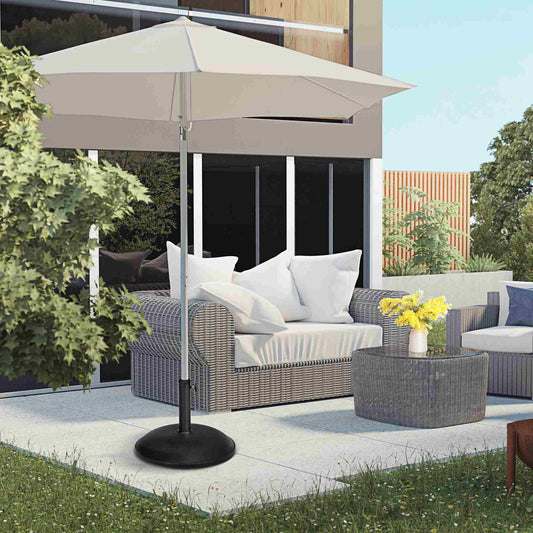 Outsunny Heavy Duty Cement Parasol Base 20kg Round Patio Umbrella Stand Garden Outdoor Shade Holder for Dia. 35mm/38mm/48mm Poles--ChewyGames-ChewyGames