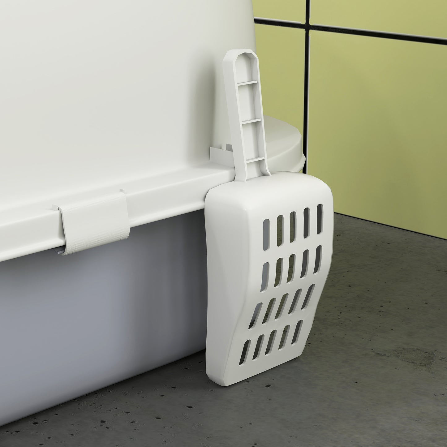 PawHut Enclosed Cat Litter Box w/ Pull-Out Drawer, Scoop, Deodorising Bags for Odour Control, Privacy, Portable, Easy to Clean