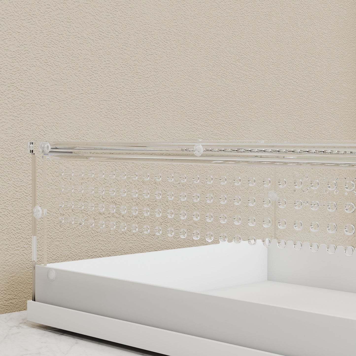 PawHut Acrylic Reptile Terrarium with Top Sliding Door, Vents, for Snake, Frog, Spider, Gecko, Tarantula, 40 x 30 x 15 cm