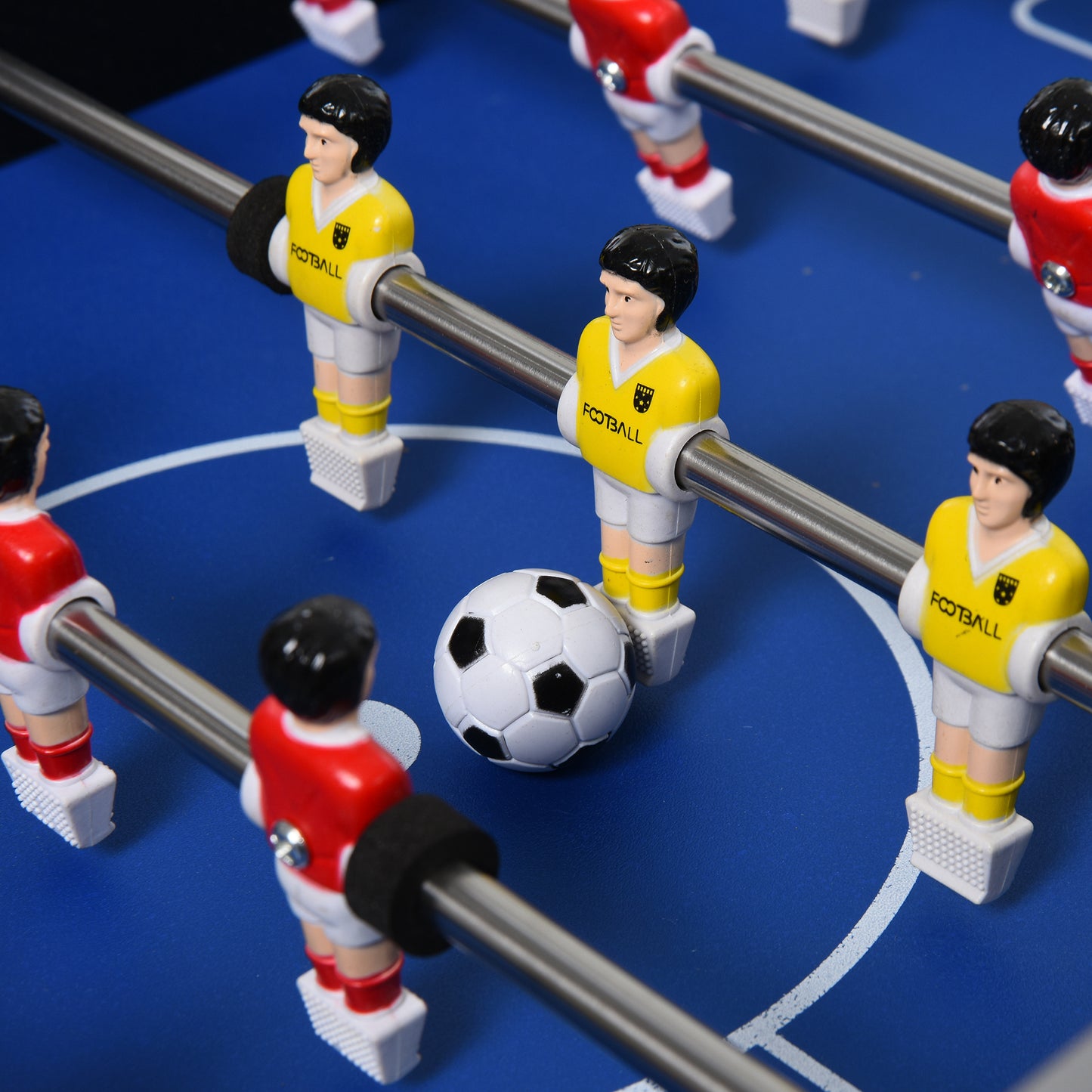 HOMCOM 29 Inch Mini Tabletop Football Foosball Gaming Table Play Fun Game 74.5L x 36.1W x 12H CM