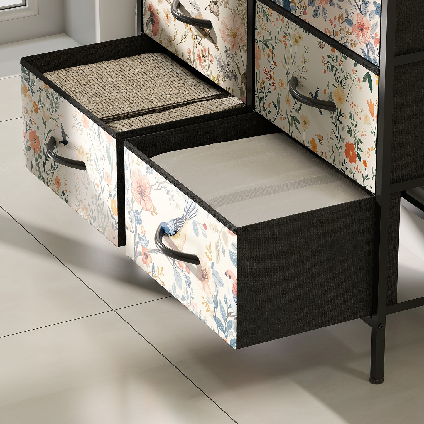 HOMCOM 8-Drawer Chest of Drawers - White