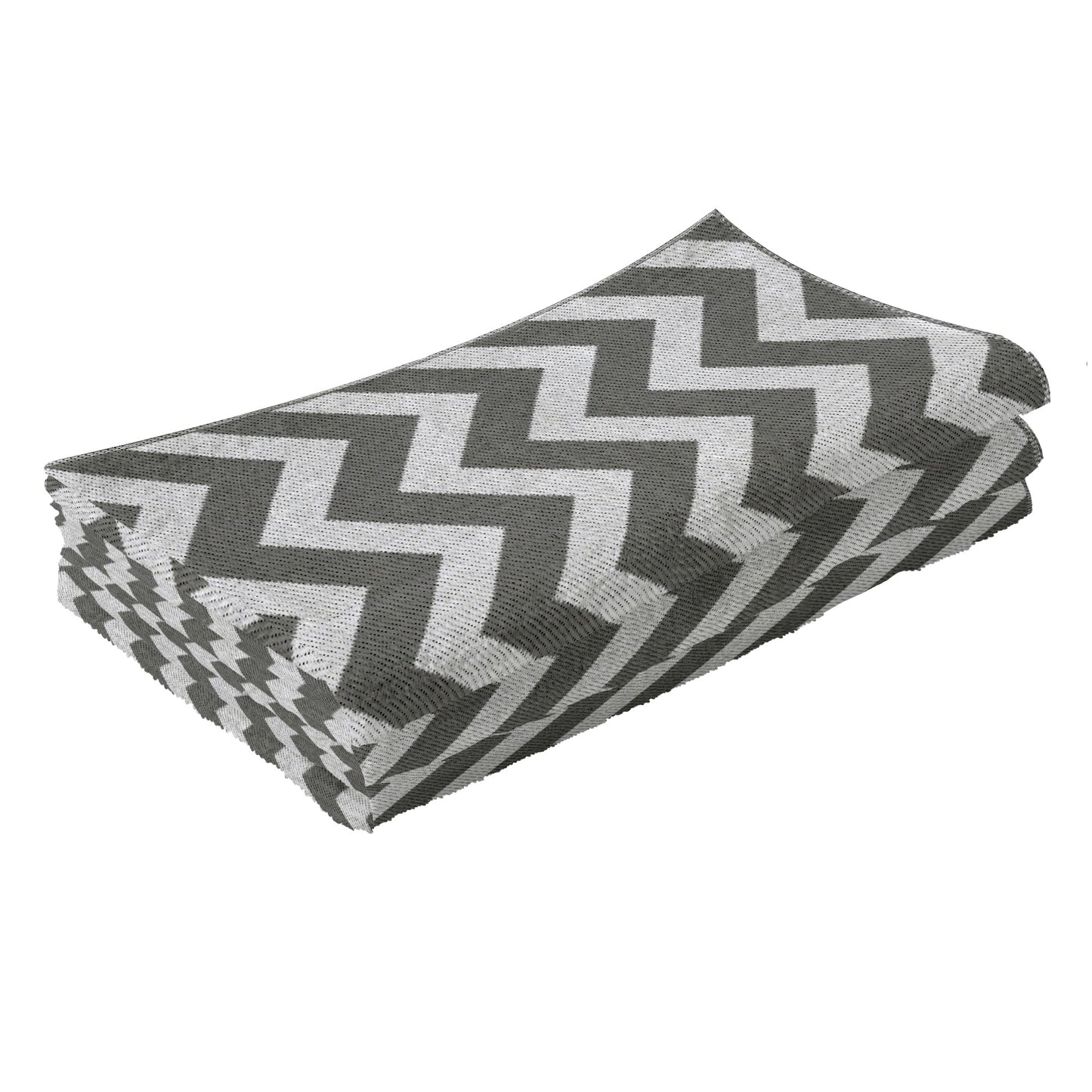 Outsunny 121 x 182 cm(4x6ft) Outdoor Rug Reversible Mat Plastic Straw Rug Portable RV Camping Mat for Garden Deck Picnic Indoor, Light Grey & White
