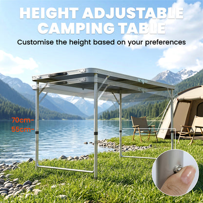 Outsunny Four-Person Foldable Aluminium Picnic Set