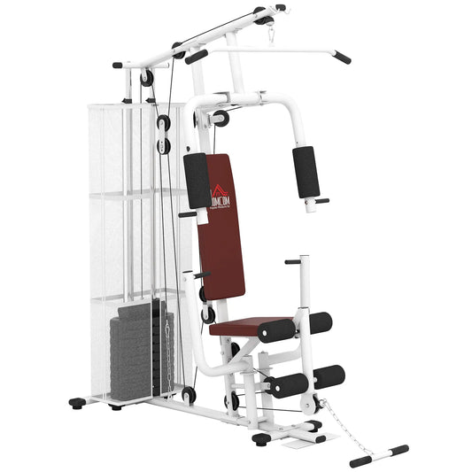 Home Multi Gym Large Multifunction Sturdy Strength Training Machine - White