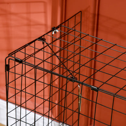 HOMCOM Extendable Fire Guard Screen, Freestanding Fire Screen Spark Guard, Folding Fireplace Cover, Wire Mesh, Child & Pet Safety Barrier for Fireplaces, 81.5-160cm, Black