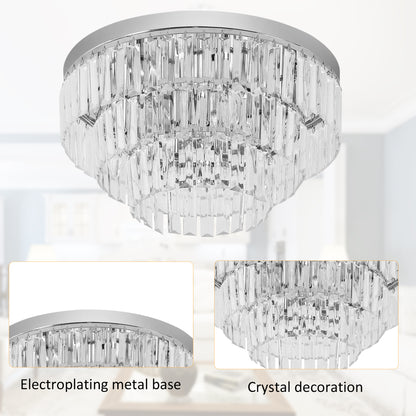 HOMCOM 112 Crystallite Ceiling Chandelier