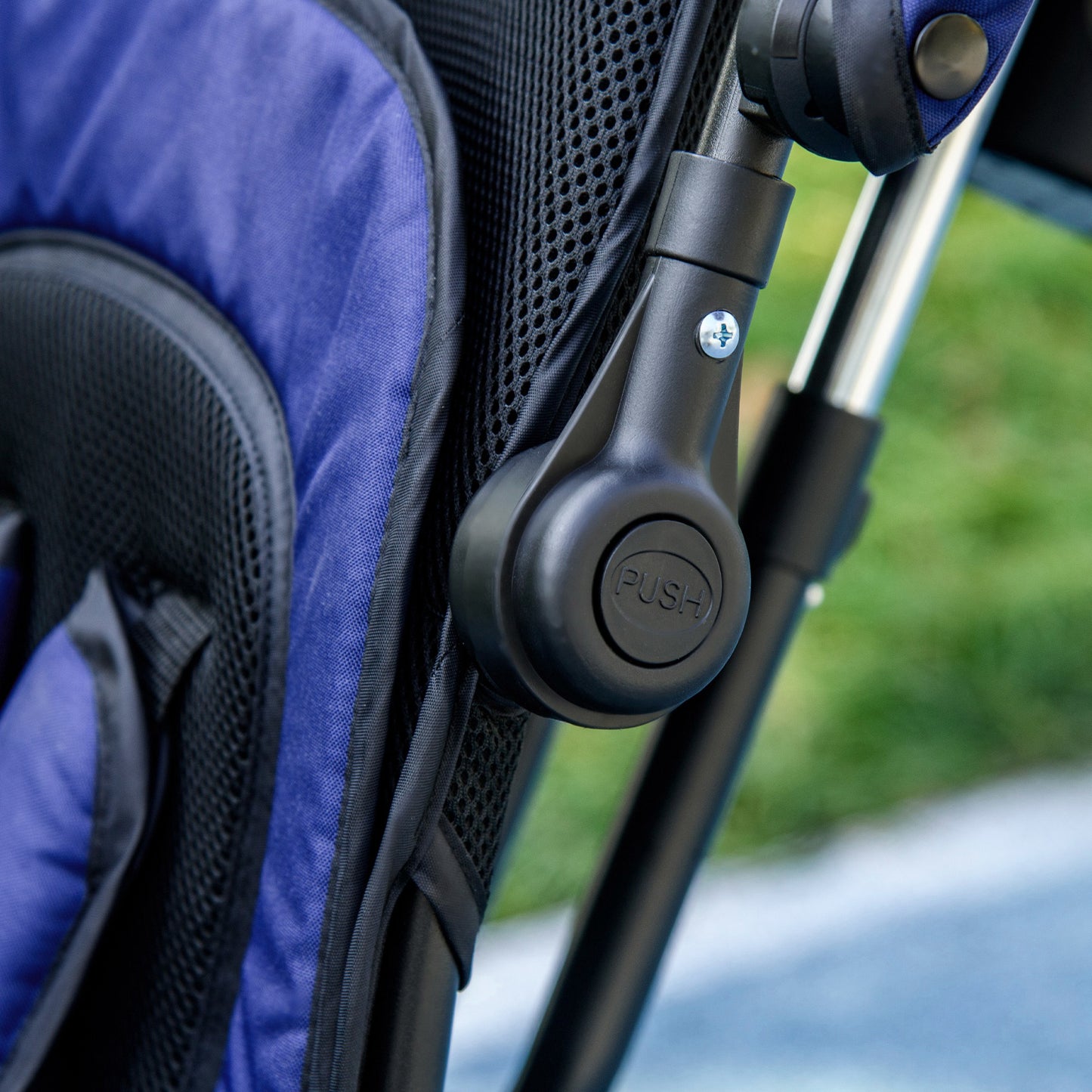 HOMCOM 6 in 1 Kids Trike with Parent Handle, Canopy, 5-point Seat Belt, Storage, Footrest, Brake, for 1-5 Years, Dark Blue
