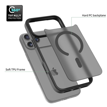 iPhone 17 Pro Max MagSafe Case Shockproof Clear Back TPU PC Slim Cover