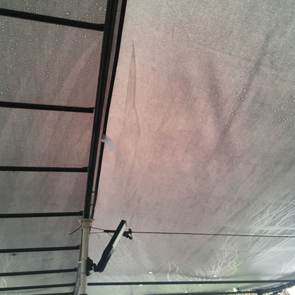 Outsunny 3x3m Metal Pergola with Canopy Garden Awning for Garden Parties, Grey