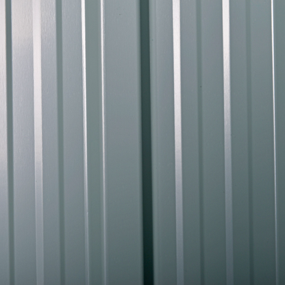 Outsunny 8 x 6ft Galvanised Steel Shed, with Double Door - Light Grey