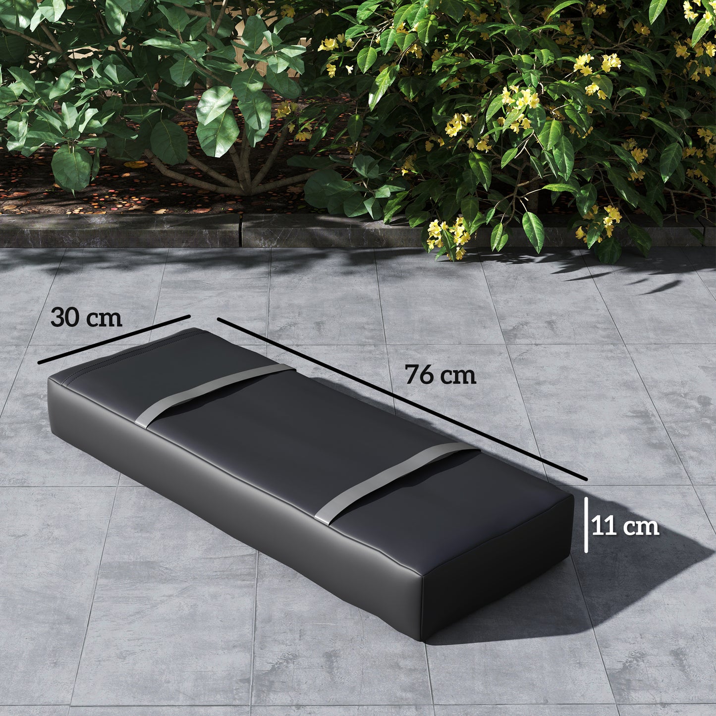 Outsunny Parasol Weights Set of 4, Parasol Base Weights Bags, 25kg Fillable Sandbag Weights with Handles, Cantilever Umbrella Base Weights, Black