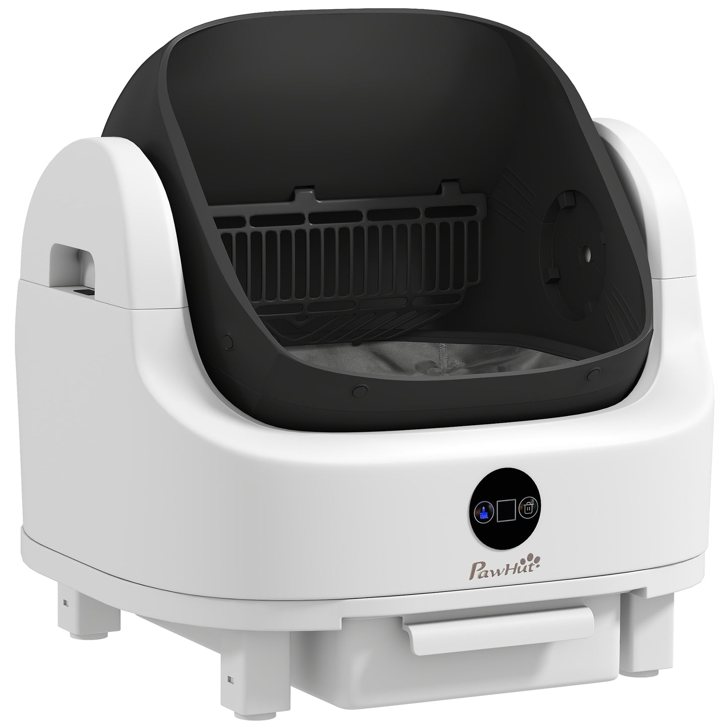 PawHut Self Cleaning Cat Litter Tray Top Opening Design, Automatic Litter Box More Space with Integrated Security Protection