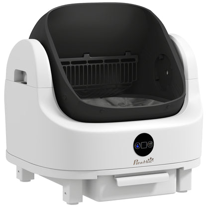 PawHut Self Cleaning Cat Litter Tray Top Opening Design, Automatic Litter Box More Space with Integrated Security Protection