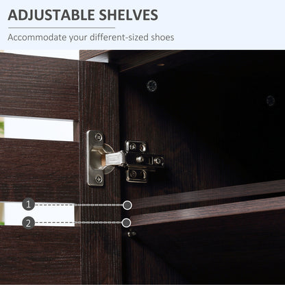 HOMCOM 15 Shoe Storage Cabinet - Wood-Effect