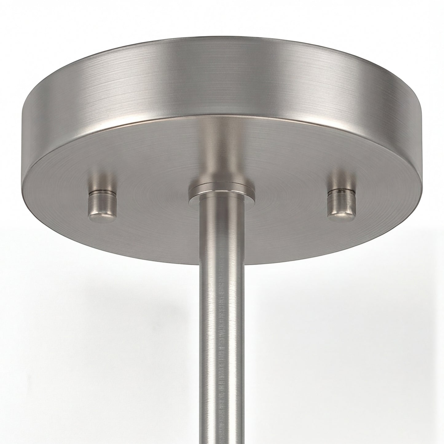 HOMCOM Semi Flush Mount Modern Crystal Chandelier Ceiling Light, Crystal Ceiling Light Fixture with E14 Base, Silver Tone