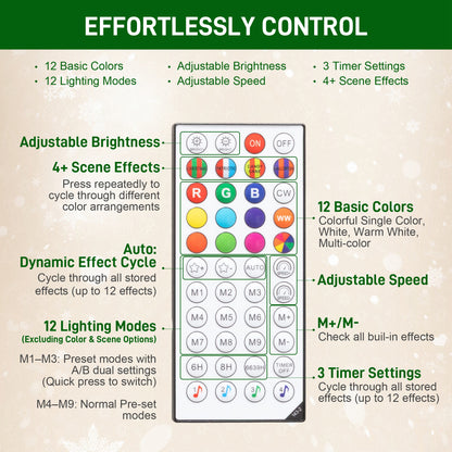 HOMCOM 6ft Artificial Pine LED Christmas Tree, with Remote