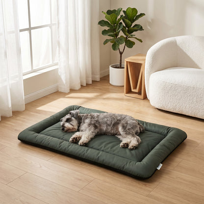 PawHut Waterproof Dog Bed, Foldable Pet Bed with Anti-Slip Bottom, Machine Washable for Small Puppies and Cats, 90 x 60 x 5 cm