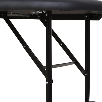 HOMCOM Poker Table, 7-Player Folding Blackjack Table with Chip Tray, Cup Holders, Padded Rails, 182 x 91 x 75 cm, Green