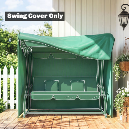 Outsunny 220 x 125cm Three-Seater Swing Chair Protective Cover - Green