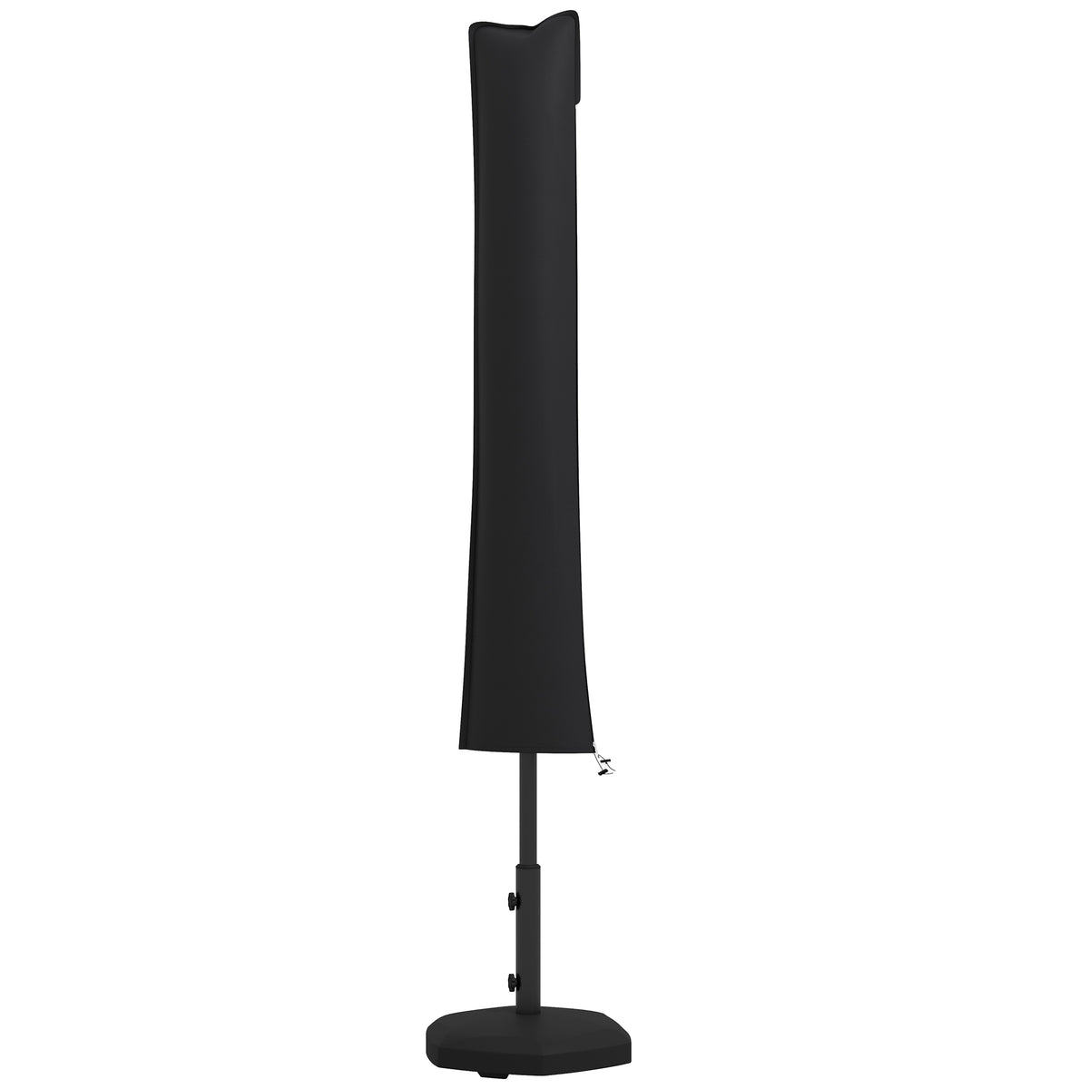 Outsunny Parasol Cover, Cantilever Umbrella Cover for 2-3.5 m Parasols, 420D Oxford Fabric Banana Umbrella Protector with Zipper for Outdoor Garden, Patio, Black