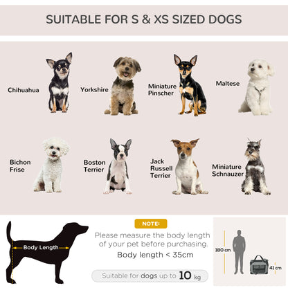 PawHut Oxford Fabric Folding Pet Carrier Bag Grey--ChewyGames-ChewyGames