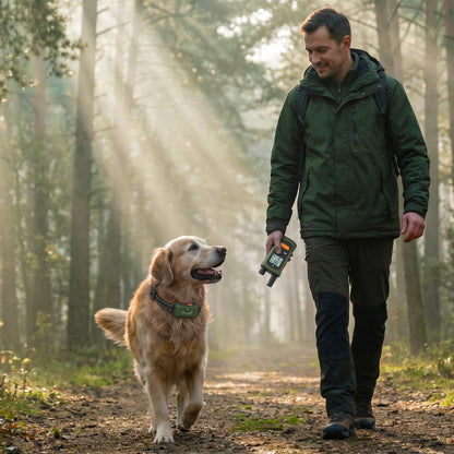 PawHut Dog Training Collar with 3200Ft Remote Range, Anti Barking Device with 3 Modes, IPX7 Waterproof, Rechargeable