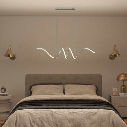 HOMCOM Pendant Light with 3 Colour Temperatures - Silver Tone