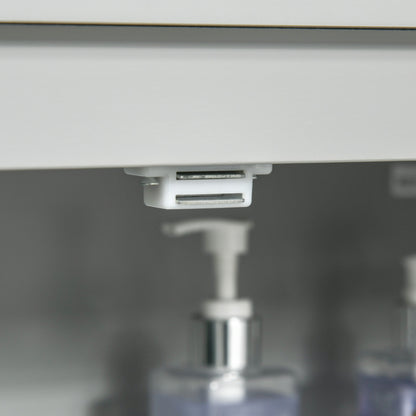 kleankin Modern Bathroom Floor Cabinet - Grey