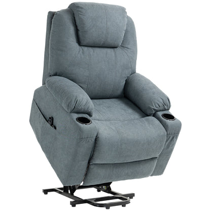 HOMCOM Power Lift Recliner Chair with Pocket Spring, Electric Lift Chair with Wide Backrest, Grey