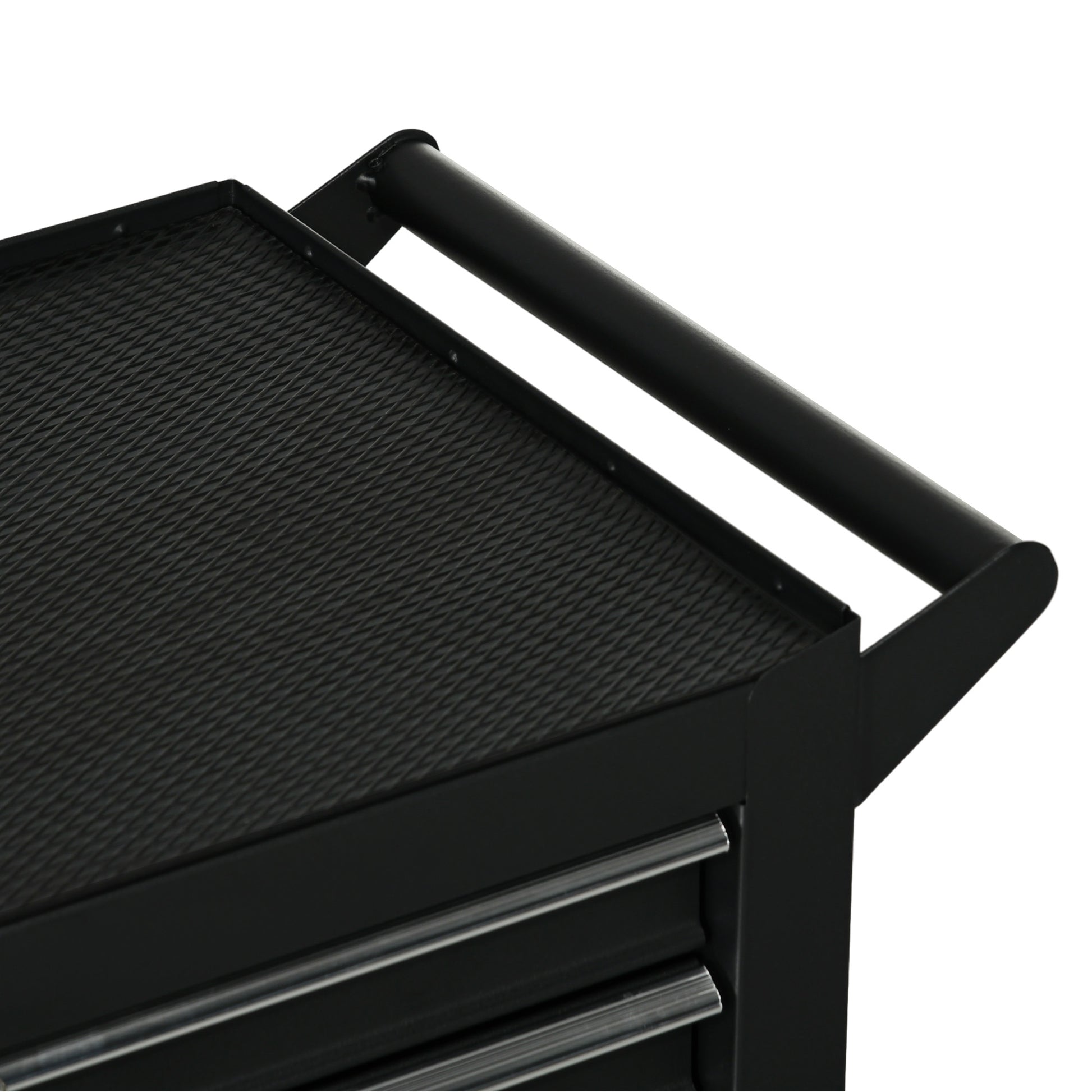 DURHAND 7-Drawer Tool Box on Wheels, Lockable Tool Cabinet with EVA Pat & Ball Bearing, Matte Black--ChewyGames-ChewyGames
