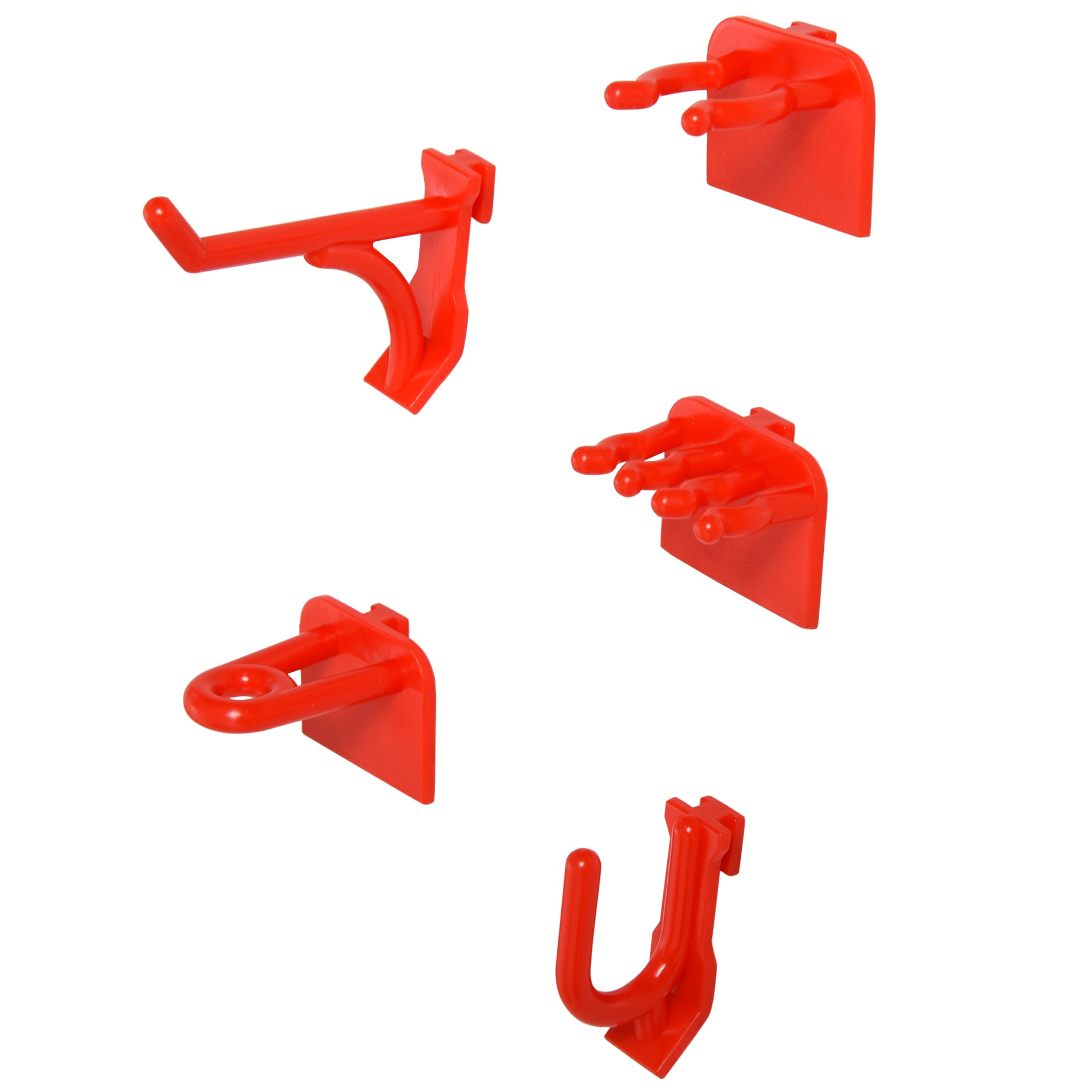 DURHAND 54 Pcs On-Wall Tool Equipment Holding Pegboard Home DIY Garage Organiser DIY w/ 50 Pegs 2 Shelves--ChewyGames-ChewyGames