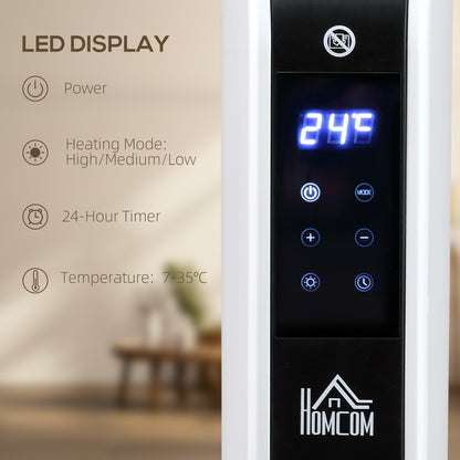 HOMCOM Three-Mode Modern Slimline Heater, 7-35℃ Temperature