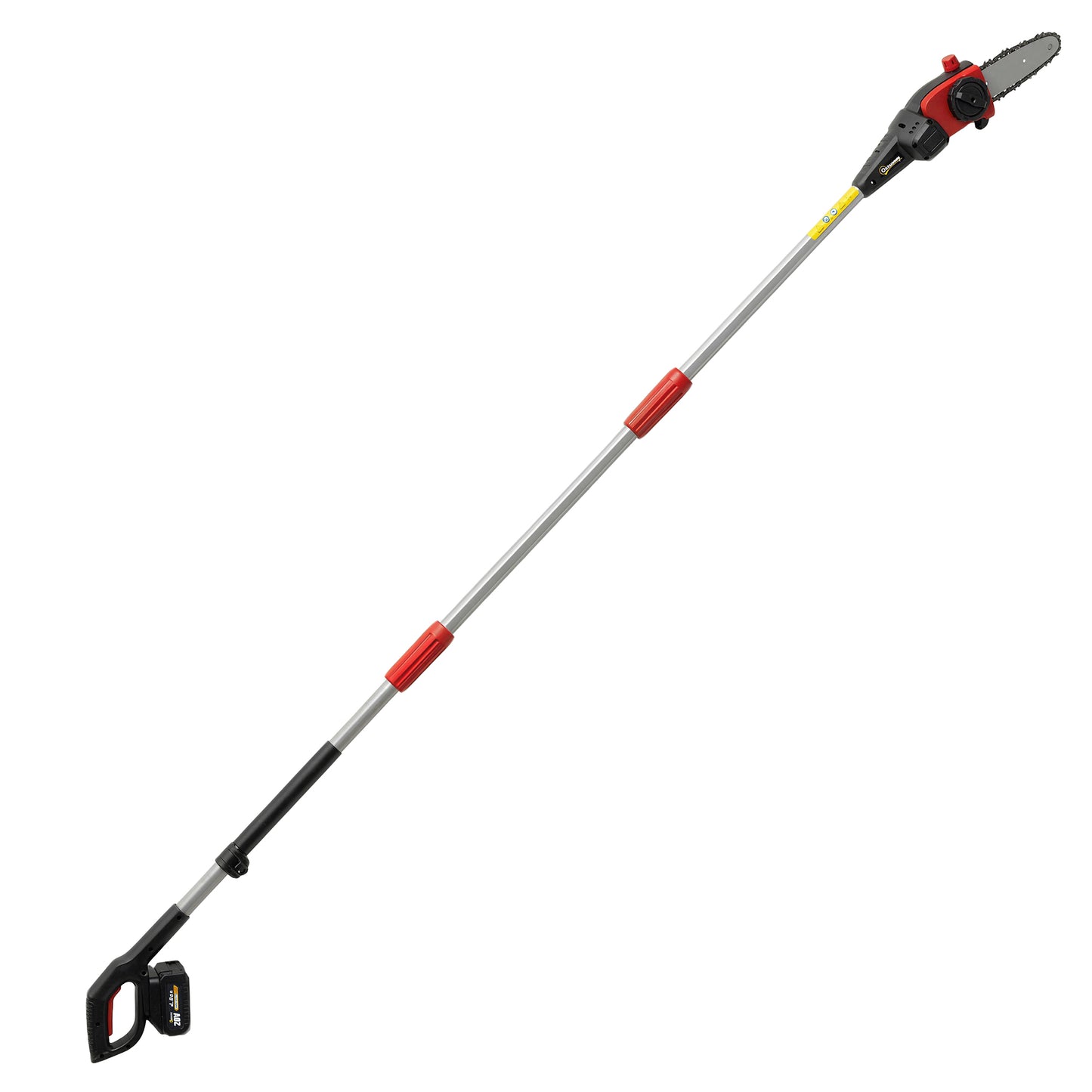 Outsunny 18V 8" Cordless Pole Chainsaw, 1.94m/2.56m Electric Chainsaw with 2 x 4.0Ah Batteries, Charger, Auto Lubrication