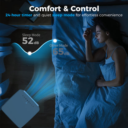 HOMCOM 7000 BTU Air Conditioning Unit, 3-in-1 Portable Air Conditioner, Dehumidifier, Cooling Fan with Remote Control, LED Display, 2 Speeds, 24H Timer, Window Venting Kit, 15m²