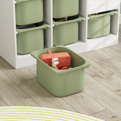AIYAPLAY Toy Storage Organiser, Three-Layer Kids Toy Storage Units, with Removable Bins, for Ages 3-8 Years, Green
