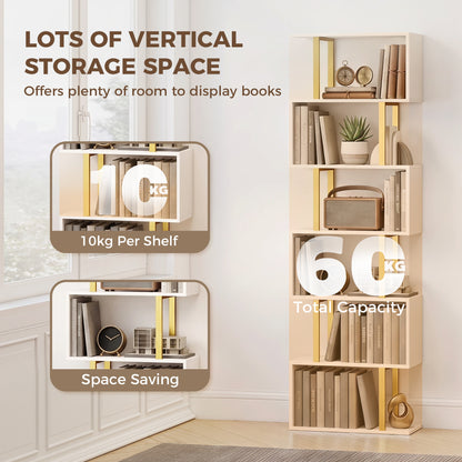HOMCOM standing units free bookshelves industrial case bedroom