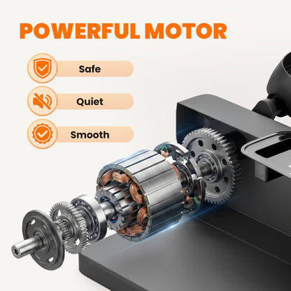 SPORTNOW Under Desk Elliptical Machine with Manual & Auto Modes, 12 Adjustable Speed, Remote Control & LED Monitor for Home