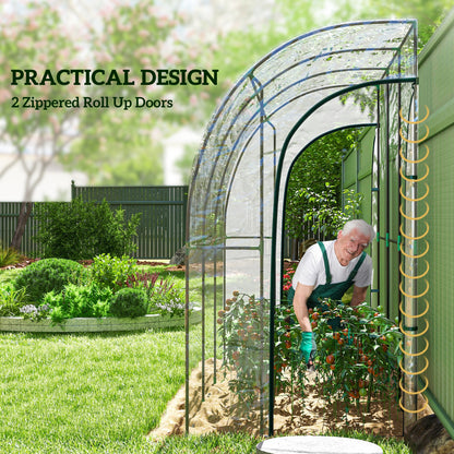 Outsunny 214cm x 118cm Walk-In Lean To Greenhouse, with Accessories-Lean-To Greenhouses-ChewyGames-ChewyGames