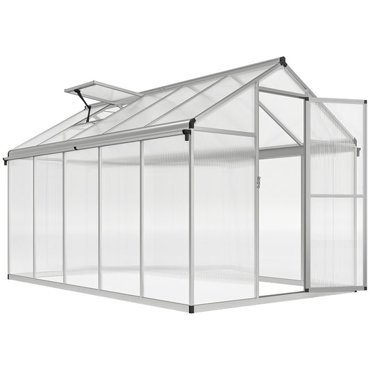 Outsunny 10 x 6ft Aluminium Frame Walk-In Greenhouse