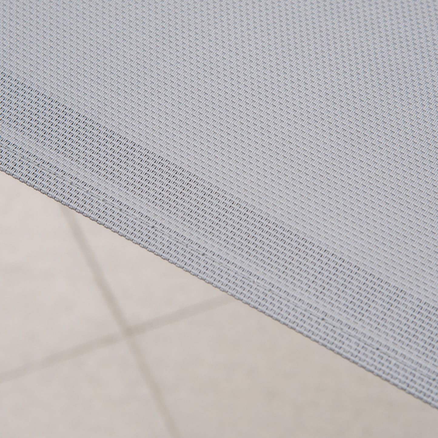 Outsunny Set of Four Stackable Mesh Seat Chairs - Dark Grey