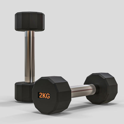 SPORTNOW Dumbbells Weights Set with 12-Sided Shape and Non-Slip Grip for Men Women Home Gym Workout, 2 x 2kg